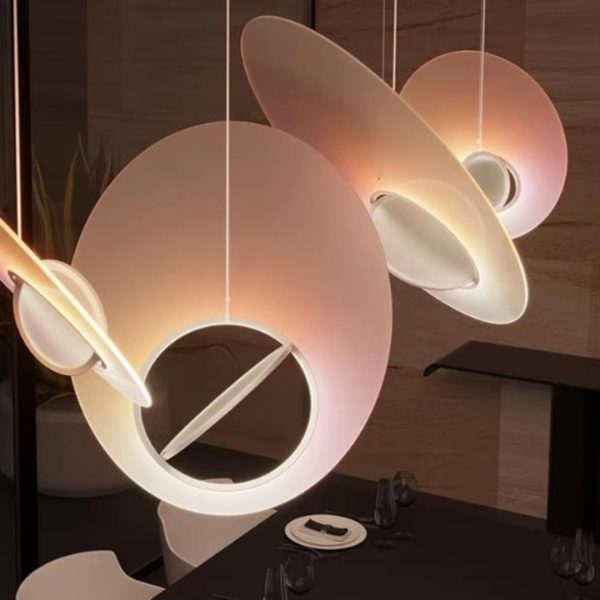 Đèn Chùm Đĩa Bay Thiên Hà Galaxy Xoay 360 Độ Trang Trí Nhà Hàng, Phòng Khách Sáng Tạo
