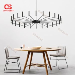 Đèn Chùm Sắt Chao Nến Retro Cổ Điển Phong Cách Châu Âu Trang Trí Phòng Khách, Phòng Ngủ Cá Tính
