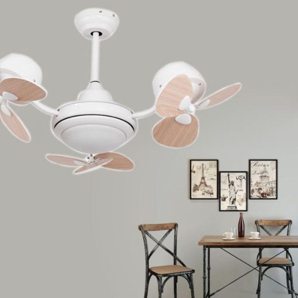 Đèn Quạt Trần 3 Đầu Xoay 360 Độ Hiện Đại, Động Cơ Thép Bền Bỉ, Phòng Khách, Phòng Ngủ