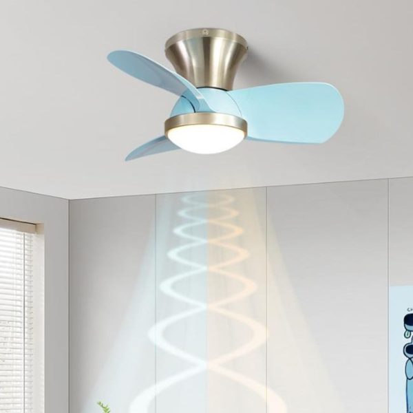 Đèn Quạt Trần Nhỏ Xinh Decor Phòng Ngủ Cho Bé Có 3 Chế Độ Sáng, 6 Cấp Độ Gió