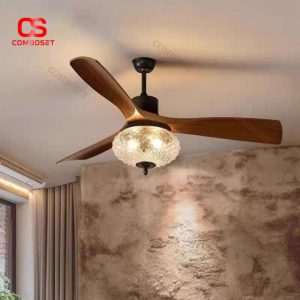 Đèn Quạt Trần Pháp Cổ Điển Điều Khiển Từ Xa Trang Trí Phòng Khách, Quán Cafe, Nhà Hàng Hoài Cổ