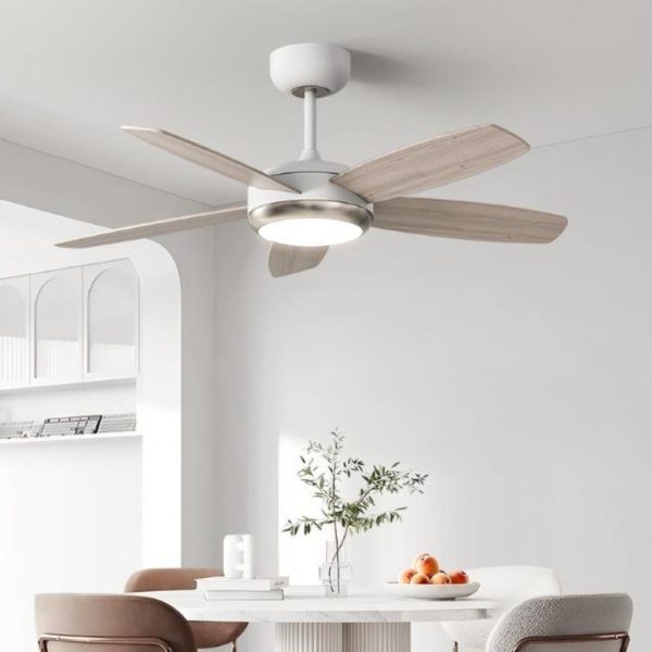 Đèn Quạt Trần Quang Phổ Bảo Vệ Mắt 3 Chế Độ Sáng, 6 Mức Độ Gió Trang Trí Phòng Khách Tối Giản