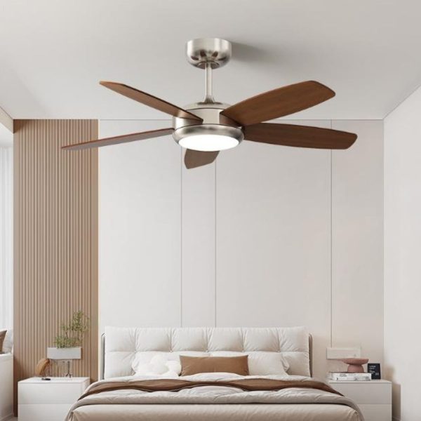 Đèn Quạt Trần Quang Phổ Bảo Vệ Mắt 3 Chế Độ Sáng, 6 Mức Độ Gió Trang Trí Phòng Khách Tối Giản