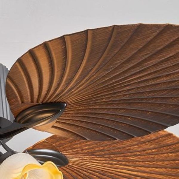 Đèn Quạt Trần Retro Lá Quạt Cổ Điển Decor Không Gian Phòng Khách, Phòng Trà, Phòng Ngủ