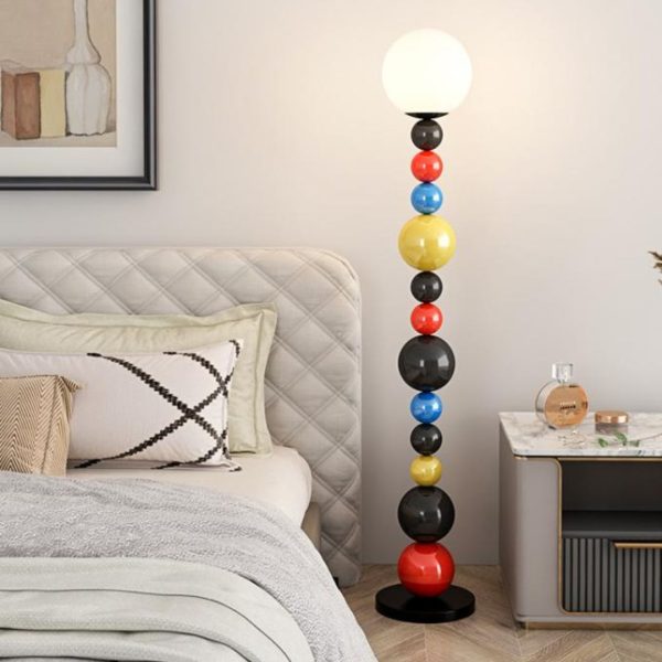 Đèn Sàn Bóng Kim Loại Màu Sắc Mô Phỏng Kẹo Tanghulu Decor Quán Cafe, Phòng Ngủ Cho Bé