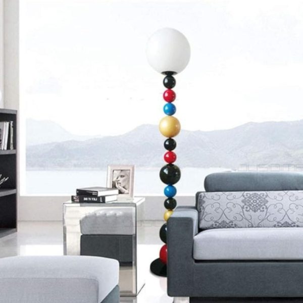 Đèn Sàn Bóng Kim Loại Màu Sắc Mô Phỏng Kẹo Tanghulu Decor Quán Cafe, Phòng Ngủ Cho Bé
