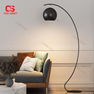 Đèn Sàn Cong Chữ C Tối Giản Xoay 180 Độ Chiếu Sáng Phòng Khách, Đọc Sách, Trang Trí Studio