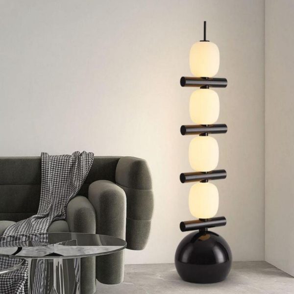 Đèn Sàn Hình Học Tanghulu Phong Cách Bắc Âu Dễ Thương Decor Phòng Ngủ, Phòng Làm Việc
