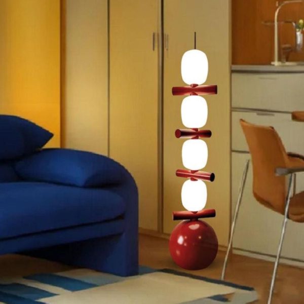 Đèn Sàn Hình Học Tanghulu Phong Cách Bắc Âu Dễ Thương Decor Phòng Ngủ, Phòng Làm Việc