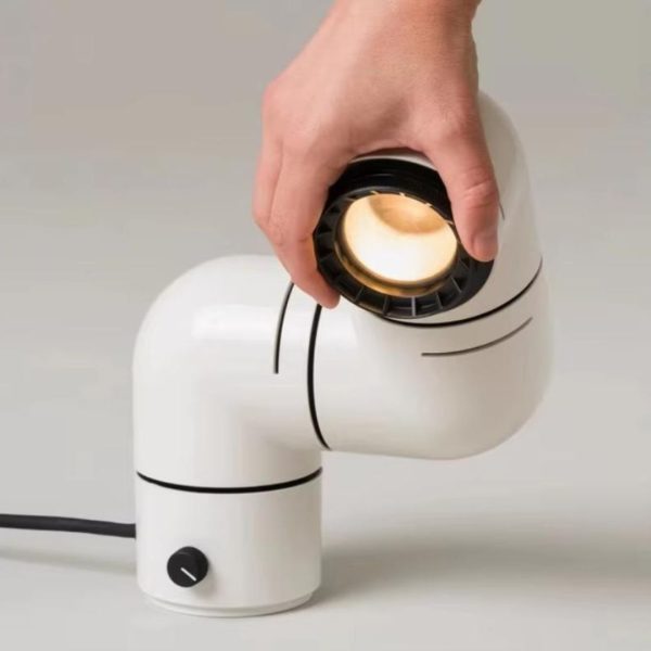 Đèn Sàn Hình Ống Nước Màu Sắc Trắng Đỏ Nổi Bật, Thiết Kế Xoay 180 Độ Sáng Tạo Nghệ Thuật