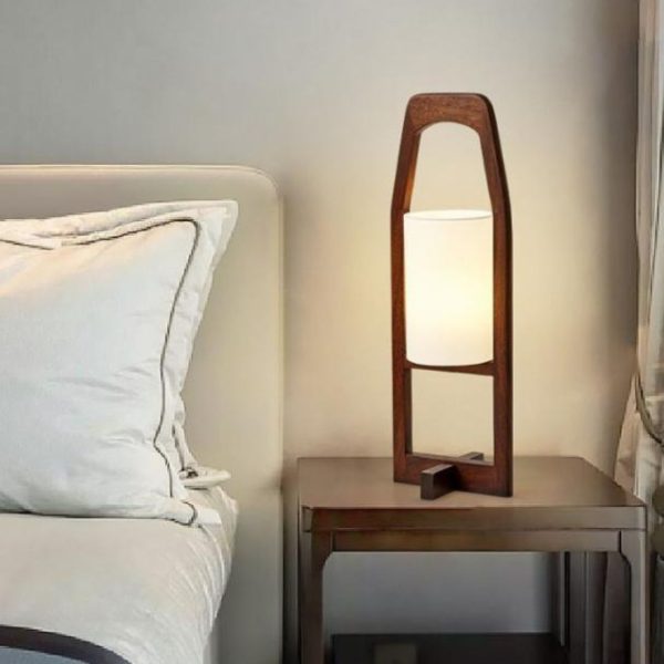 Đèn Sàn Khung Gỗ Cổ Điển Phong Cách Wabi Sabi Nhật Bản Decor Phòng Ngủ, Thiền, Phòng Khách
