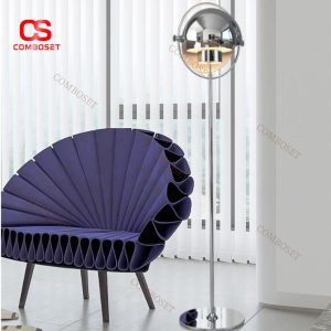 Đèn Sàn Kim Loại Mạ Điện Màu Vàng, Bạc Hiện Đại Chiếu Sáng Phòng Khách, Đọc Sách, Phòng Ngủ