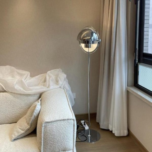 Đèn Sàn Kim Loại Mạ Điện Màu Vàng, Bạc Hiện Đại Chiếu Sáng Phòng Khách, Đọc Sách, Phòng Ngủ