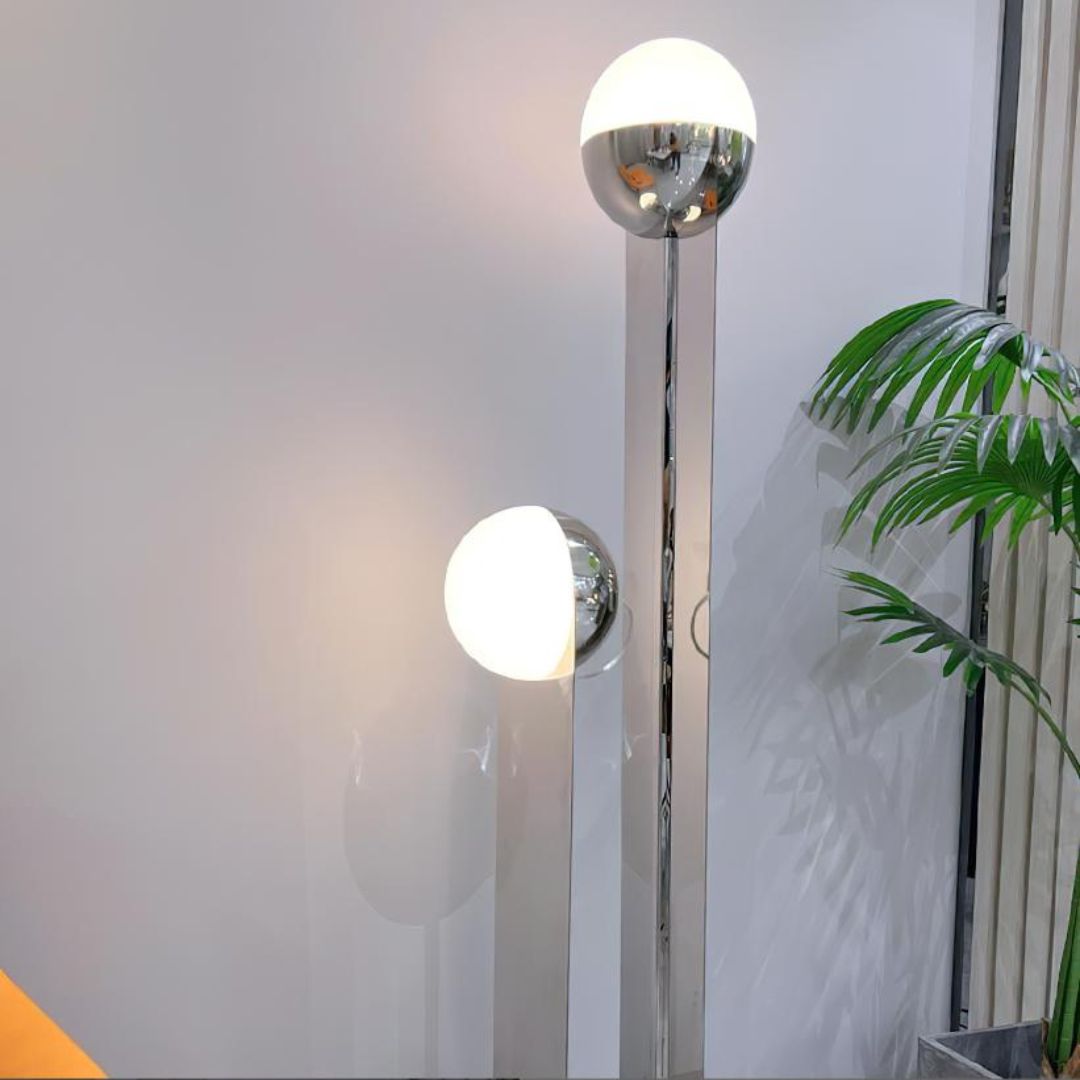 Đèn Sàn Thép Hình Chữ U Phong Cách Bauhaus Tối Giản Thanh Lịch Phòng Khách, Phòng Ngủ