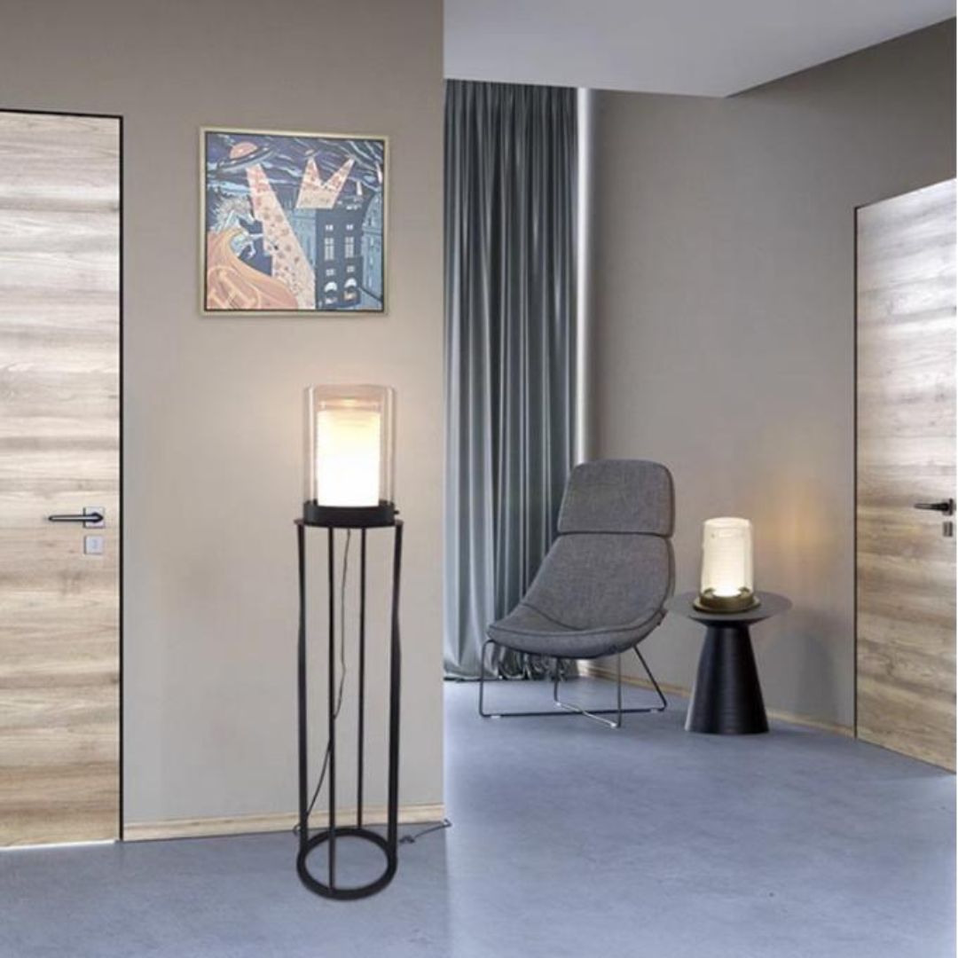 Đèn Sàn Thuỷ Tinh Tối Giản Phong Cách Hiện Đại Decor Phòng Làm Việc, Đọc Sách Thư Giãn