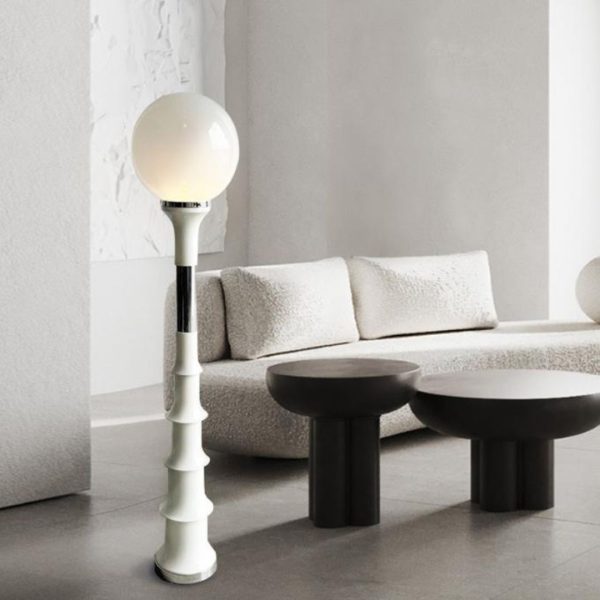 Đèn Sàn Trung Cổ Bauhaus Thiết Kế Đơn Giản 2 Màu Trắng Đen Phù Hợp Phòng Khách, Phòng Ngủ
