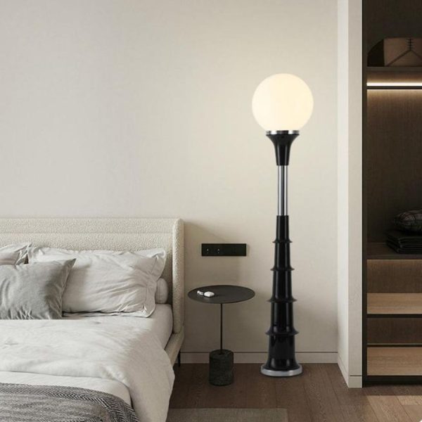 Đèn Sàn Trung Cổ Bauhaus Thiết Kế Đơn Giản 2 Màu Trắng Đen Phù Hợp Phòng Khách, Phòng Ngủ
