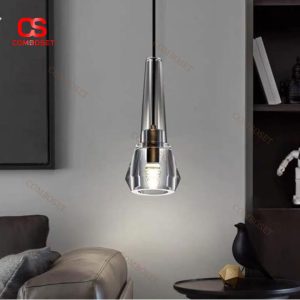Đèn Thả Pha Lê Hình Chai Rượu Vang Sáng Tạo Lấp Lánh Quầy Bar, Nhà Hàng, Đầu Giường Ngủ