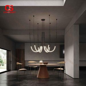 Đèn Thả Trần Dây Silicon Cao Cấp Thiết Kế Ý Decor Cầu Thang, Quán Cafe, Nhà Hàng Sang Trọng