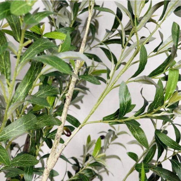Chậu Cây Olive Giả Cao 260cm, Thân Nhiều Nhánh Decor Nội Thất, Ngoại Thất Phong Thuỷ
