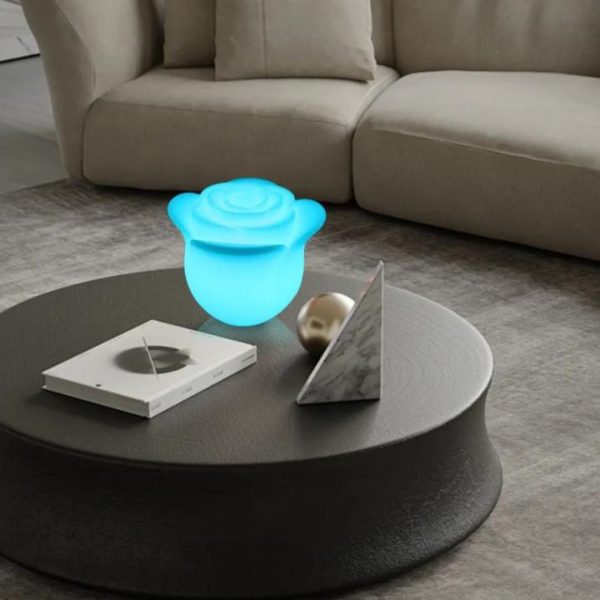 Đèn Bàn Hoa Hồng RGB 16 Màu, Năng Lượng Mặt Trời Chống Nước, Decor Bữa Tiệc, Quà Tặng, Chiếu Sáng Phòng Ngủ
