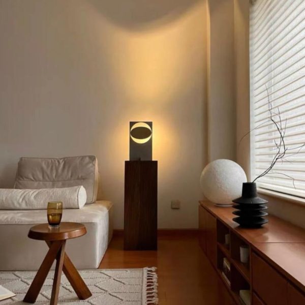 Đèn Bàn Thép Hình Học Xoay 360 Độ Phong Cách Retro Công Nghiệp Hiện Đại
