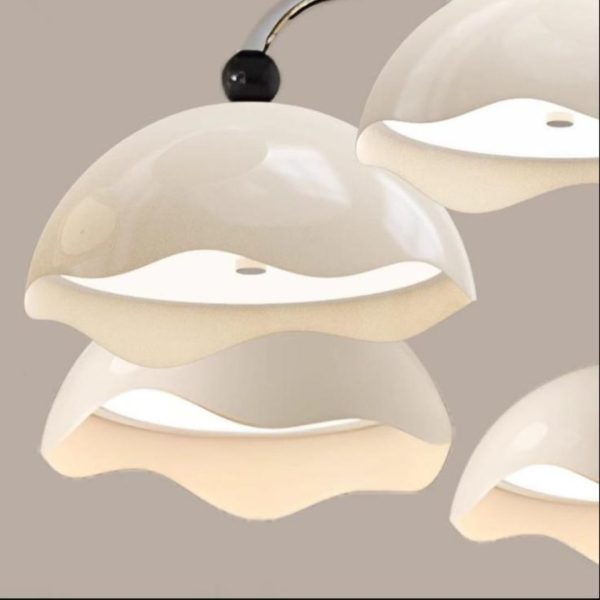Đèn Chùm Chao Acrylic Hình Vỏ Trứng Thiết Kế Retro Cổ Điển 3 Chế Độ Sáng Phòng Khách, Phòng Ngủ