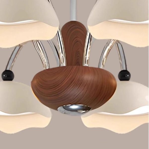 Đèn Chùm Chao Acrylic Hình Vỏ Trứng Thiết Kế Retro Cổ Điển 3 Chế Độ Sáng Phòng Khách, Phòng Ngủ
