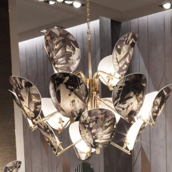 Đèn Chùm Đồng Chao Vải Nghệ Thuật Thanh Lịch Nhẹ Nhàng Decor Phòng Khách, Phòng Ngủ