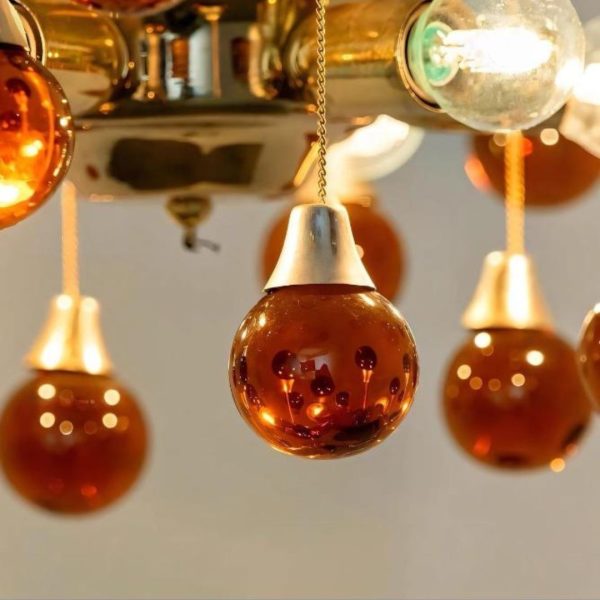 Đèn Chùm Pha Lê Cherry Đỏ Trang Trí Phòng Khách, Phòng Ngủ Lấp Lánh Sang Trọng Quý Phái