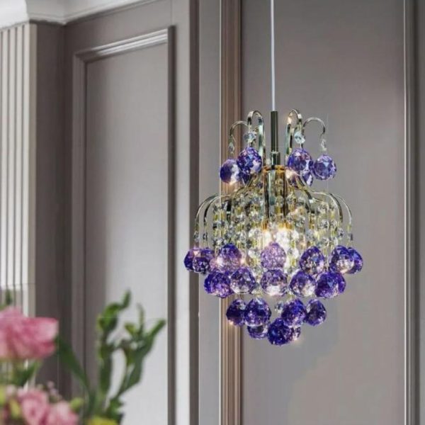 Đèn Chùm Pha Lê K9 Nhỏ Xinh 3 Chế Độ Sáng Cho Phòng Ngủ, Nhà Hàng, Khách Sạn Lấp Lánh Sang Trọng