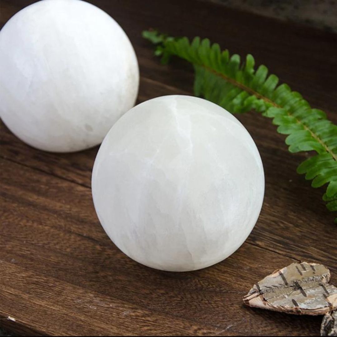 Đèn Đá Tự Nhiên Hình Cầu Giúp Thanh Lọc Không Khí, Phong Thủy Trang Trí Spa Thiền, Bàn Làm Việc Thư Giãn