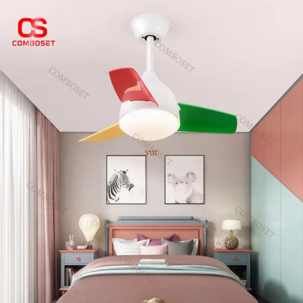Đèn Quạt Trần 3 Màu Động Cơ DC Với 6 Cấp Độ Gió, 3 Chế Độ Sáng Cho Phòng Ngủ, Phòng Khách