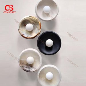 Đèn Treo Tường Chao Đá Tròn Đa Màu Sắc Nghệ Thuật Tối Giản Cho Mọi Không Gian