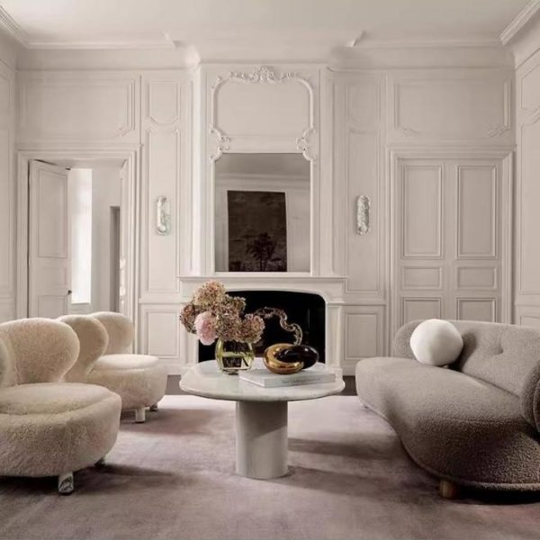 Đèn Tường Đá Marble Hình Elip Dài Sang Trọng Đẳng Cấp Cho Căn Hộ, Biệt Thự, Chiếu Sáng Lối Đi Khách Sạn