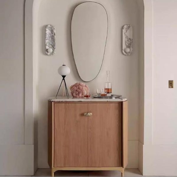 Đèn Tường Đá Marble Hình Elip Dài Sang Trọng Đẳng Cấp Cho Căn Hộ, Biệt Thự, Chiếu Sáng Lối Đi Khách Sạn