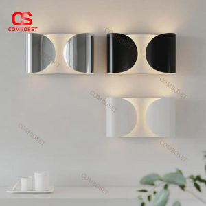 Đèn Tường Kim Loại Sơn Bóng 4 Màu Thời Thượng Thiết Kế Tối Giản Chiếu Sáng Lối Đi, Phòng Ngủ