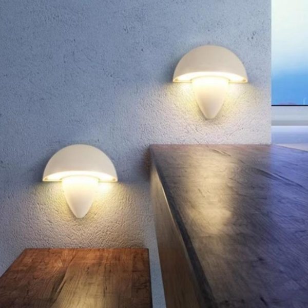 Đèn Tường Nhôm Hình Nấm Tối Giản, Chống Thấm Nước, Chiếu Sáng Ban Công, Lối Đi, Phòng Ngủ