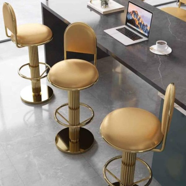 Ghế Quầy Bar Xoay 360 Độ Khung Thép Cao Cấp Thiết Kế Sang Trọng Decor Phòng Bếp Hiện Đại