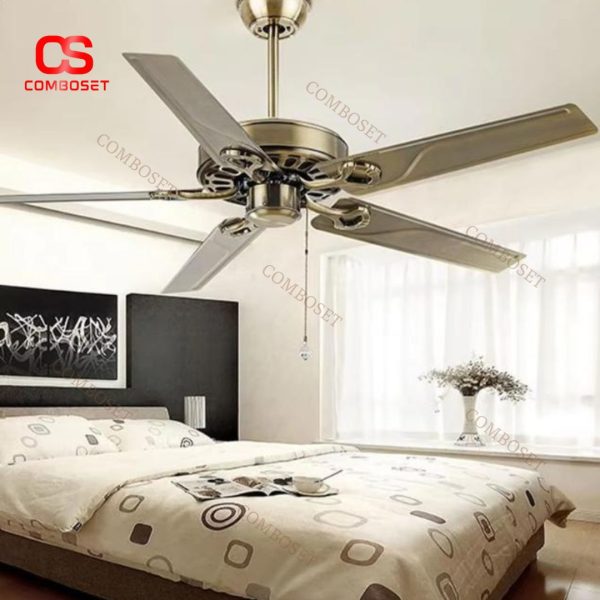 Quạt Trần 5 Cánh Kim Loại Cao Cấp Thiết Kế Đẳng Cấp Cho Không Gian Nội Thất