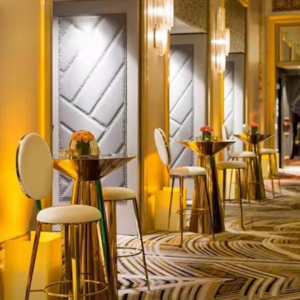 Bàn Cafe Tròn Nhỏ Thép Không Gỉ Decor Góc Ghế Sofa, Phòng Khách, Phòng Ngủ Sang Trọng