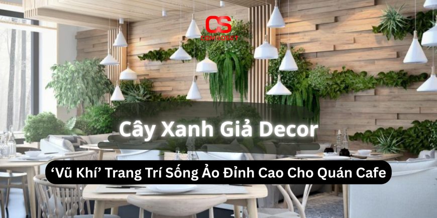 Cây Giả Decor – ‘Vũ Khí’ Trang Trí Sống Ảo Đỉnh Cao Cho Quán Cafe