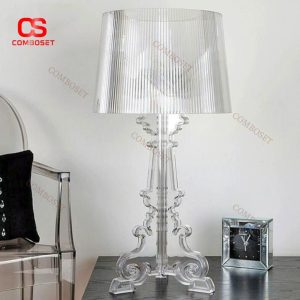 Đèn Bàn Acrylic Trong Suốt Chiếu Sáng Phòng Ngủ, Bàn Làm Việc, Phòng Khách An Toàn Cho Mắt