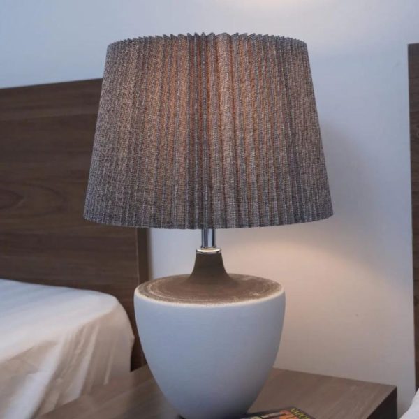 Đèn Bàn Gốm Sứ Hiện Đại, Thiết Kế Sáng Tạo Phong Cách Tối Giản Decor Phòng Trà, Thiền