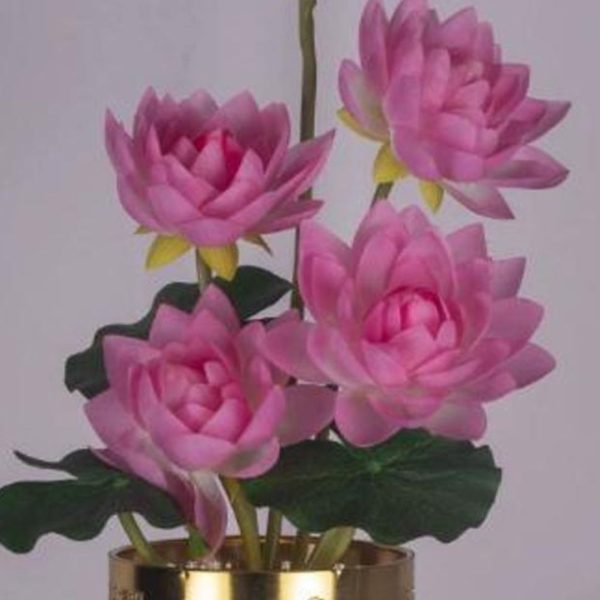 Đèn Bàn Hoa Sen Nhiều Màu Trang Trí Trước Tượng Phật, Chiếu Sáng Bàn Thờ Cúng Tổ Tiên