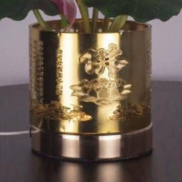 Đèn Bàn Hoa Sen Nhiều Màu Trang Trí Trước Tượng Phật, Chiếu Sáng Bàn Thờ Cúng Tổ Tiên