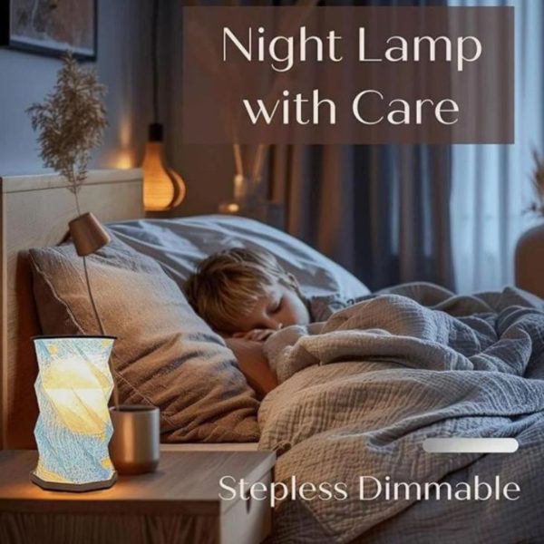 Đèn Bàn LED Đọc Sách Có Thể Gập Gọn, 3 Chế Độ Sáng, Công Tắc Cảm Ứng, Cổng Sạc Type C Đa Dụng