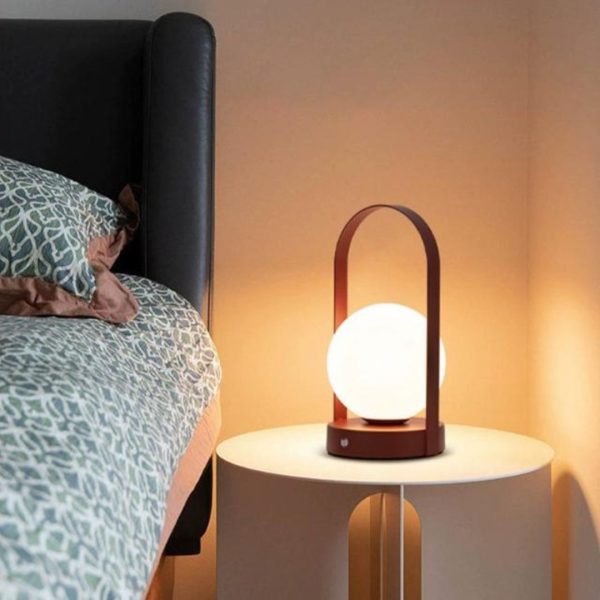 Đèn Bàn Ngủ Màu Đỏ 3 Chế Độ Sáng Decor Phòng Tân Hôn, Quà Cưới, Phong Thuỷ Nội Thất