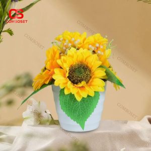 Đèn Chậu Hoa Hướng Dương Decor Phòng Ngủ, Tiệc Tùng, Quà Tặng Cho Người Thân