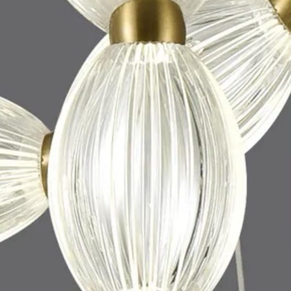 Đèn Chùm 3 Vòng Chuỗi Acrylic Thiết Kế Dây Chuyền Sáng Tạo Phòng Khách Châu Âu Cho Phòng Khách